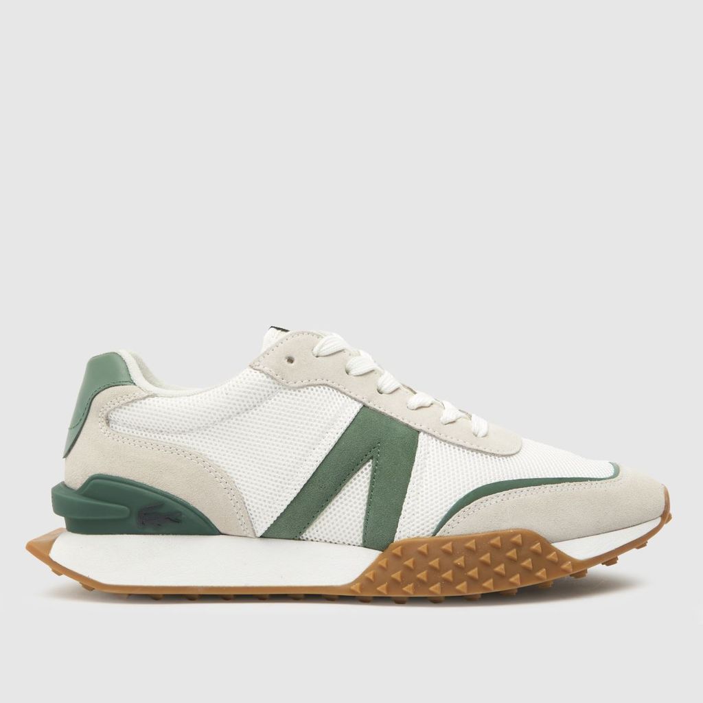 l-spin deluxe trainers in white & green