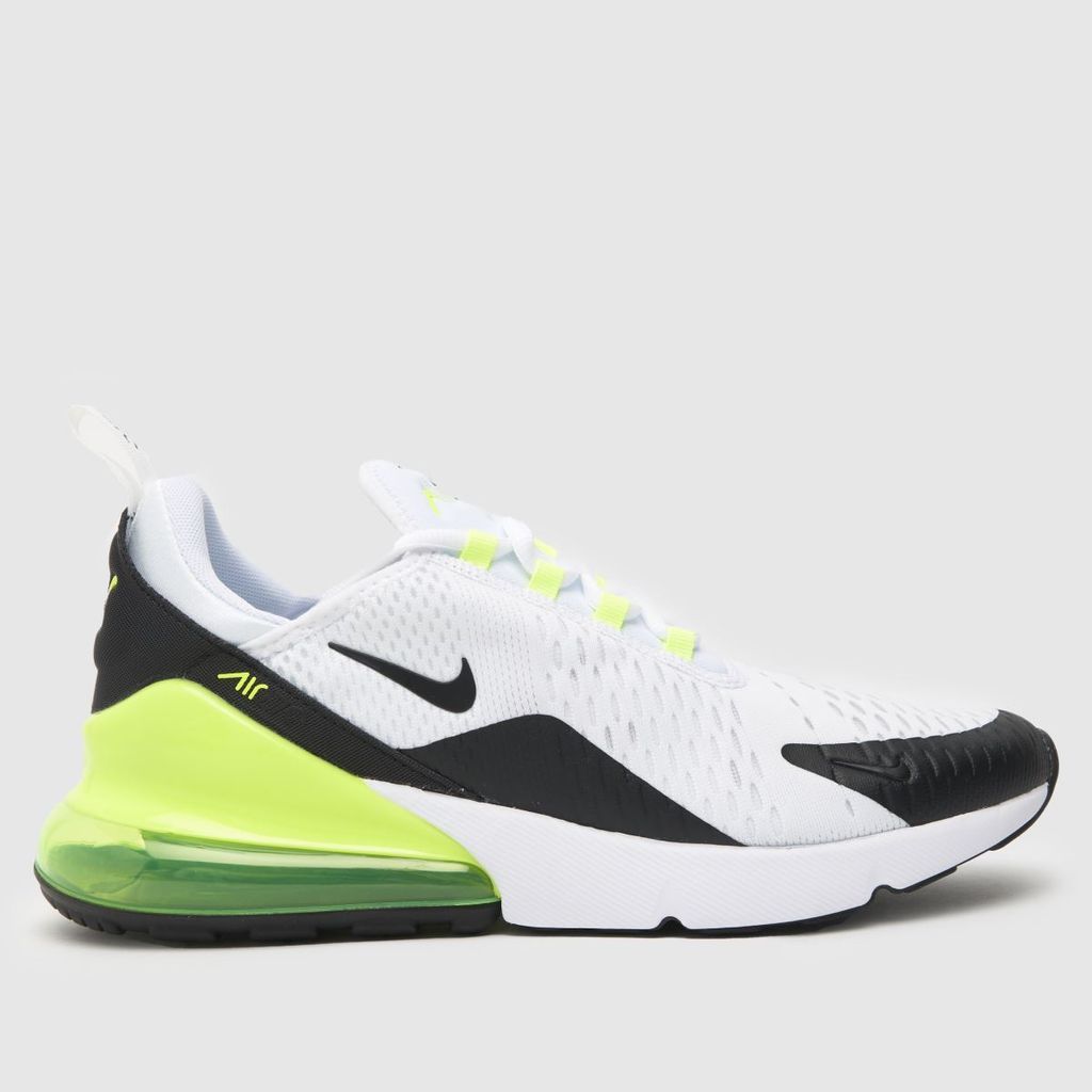 air max 270 trainers in white & green