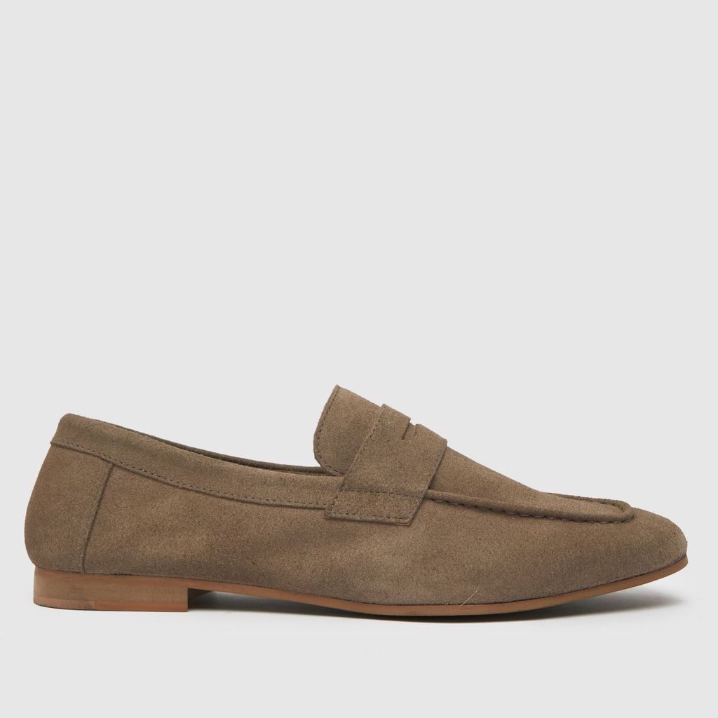 rand suede loafer shoes in natural