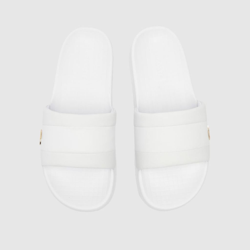 serve slide hybrid sandals in white