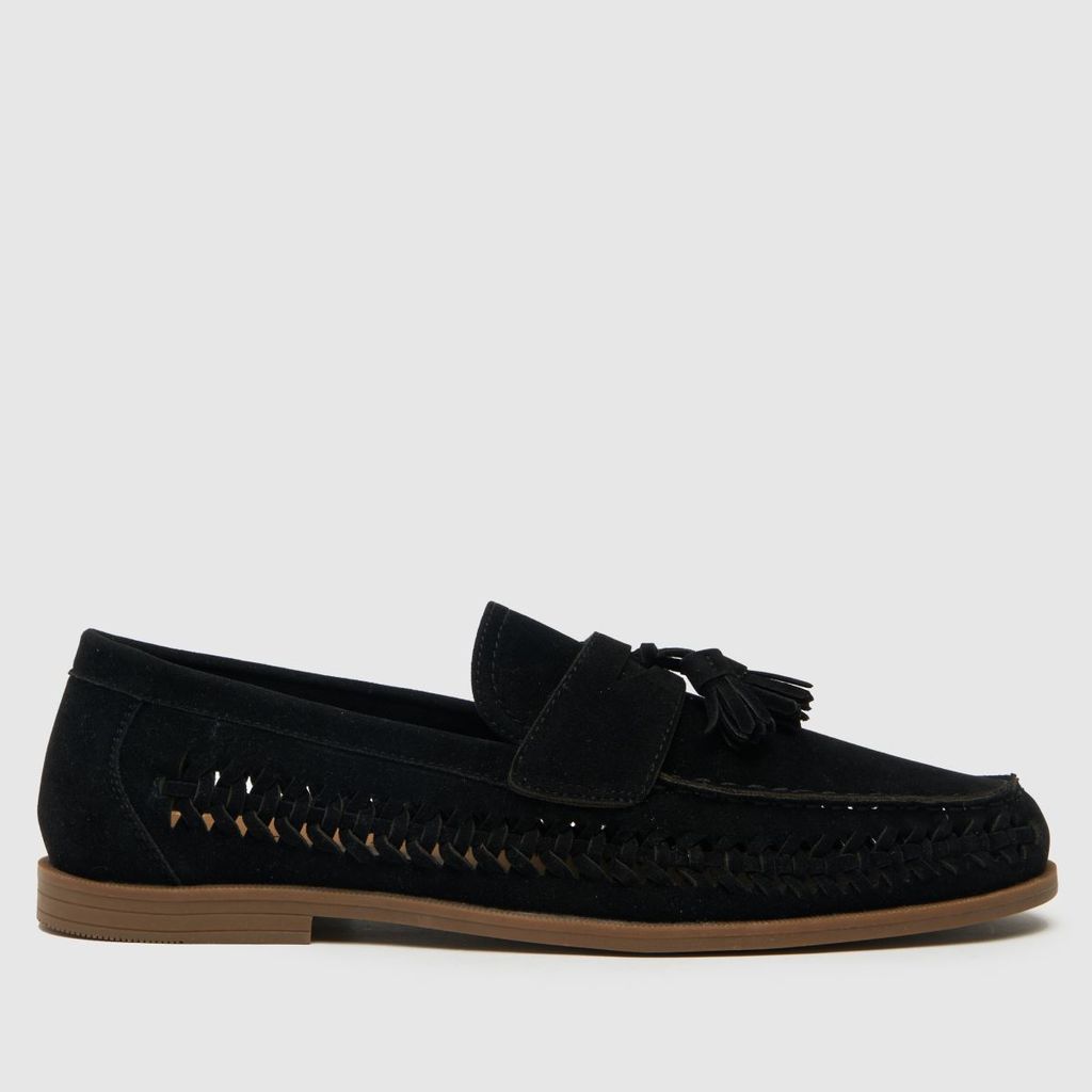 reign woven loafer shoes in black