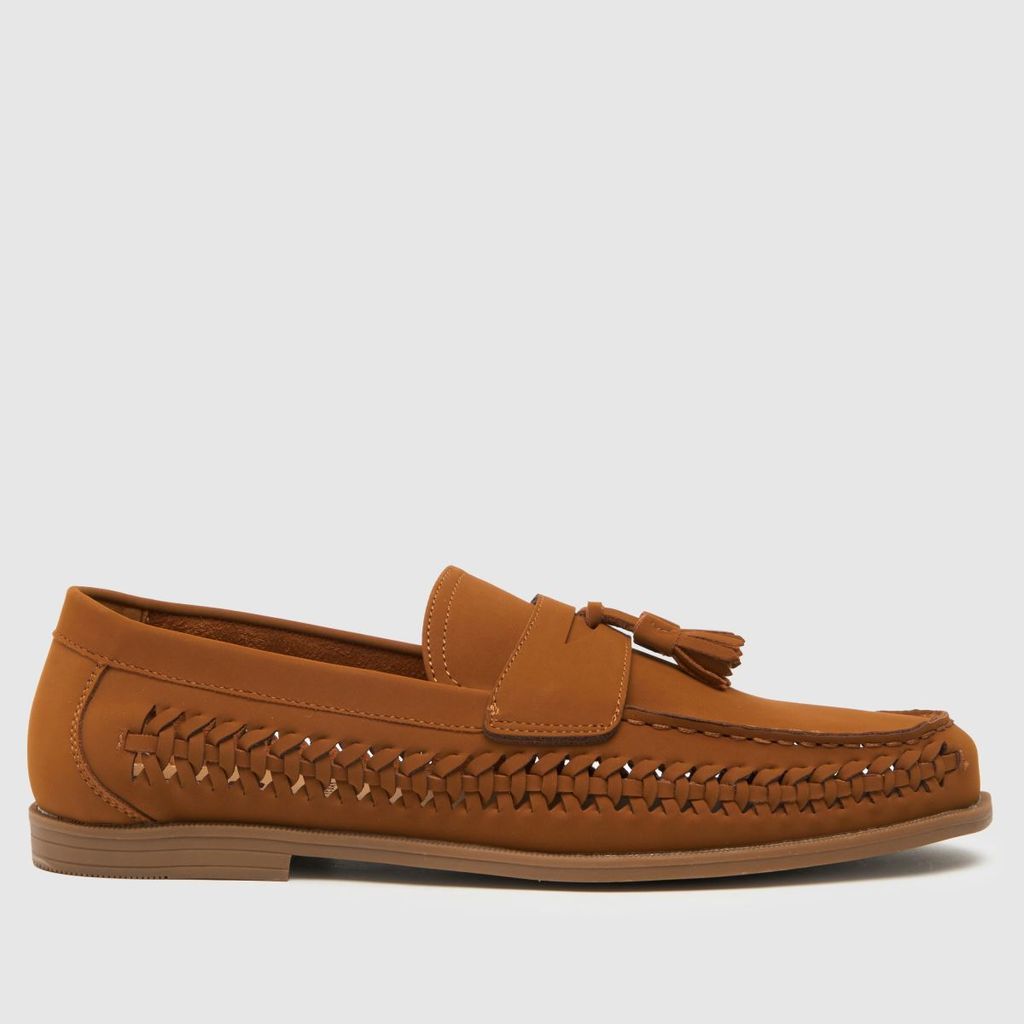 reign woven loafer shoes in tan