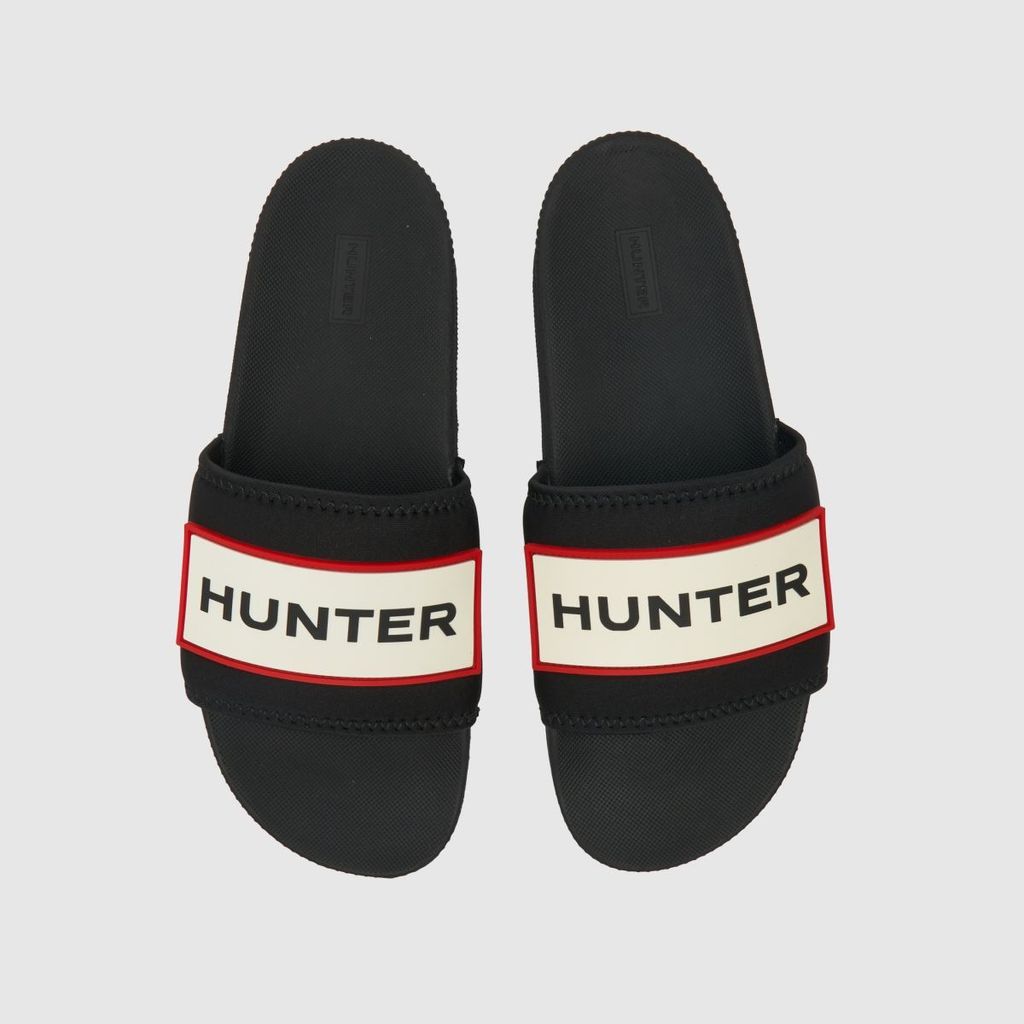BOOTS logo slider sandals in black