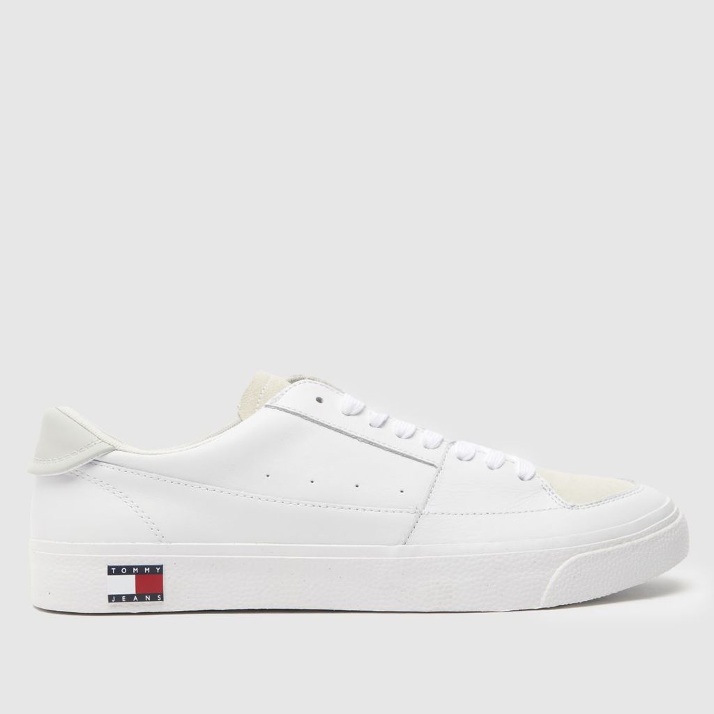 vulcanised trainers in white