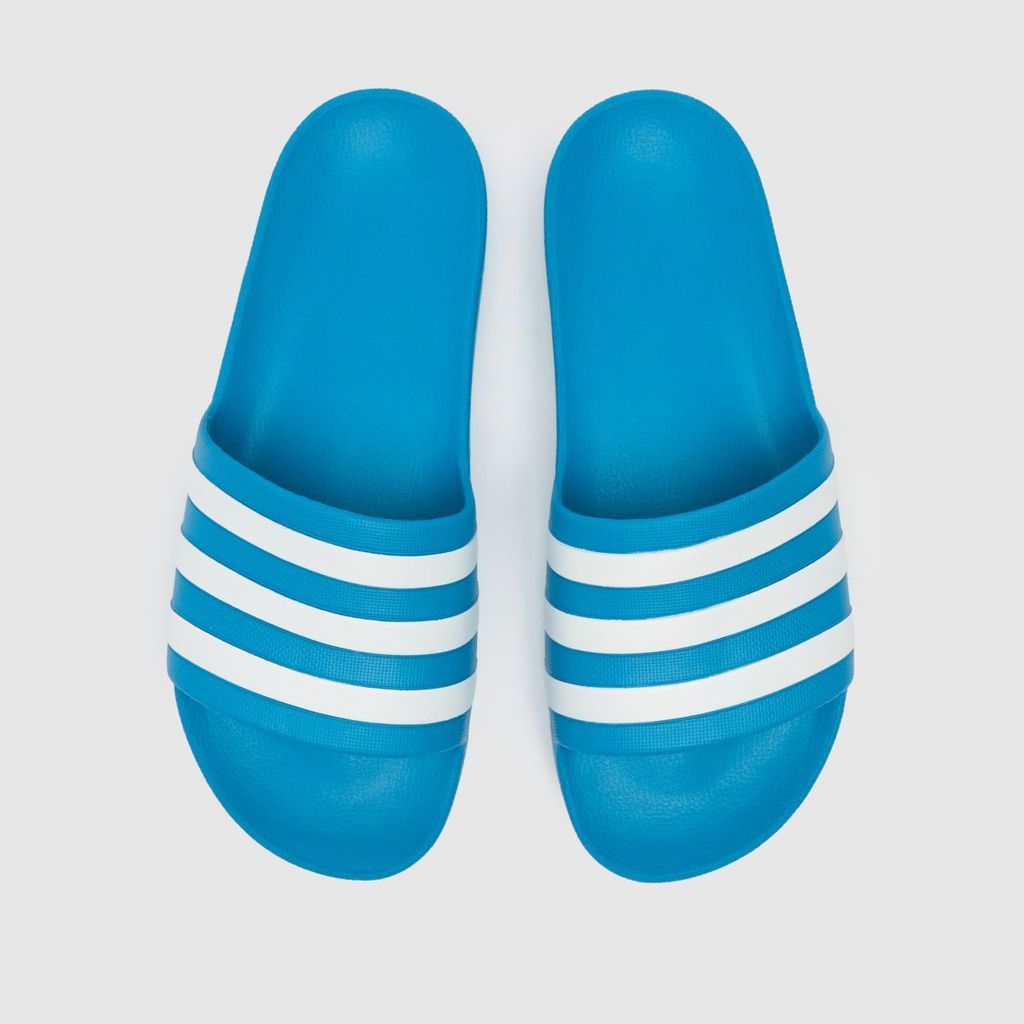adilette aqua sandals in blue