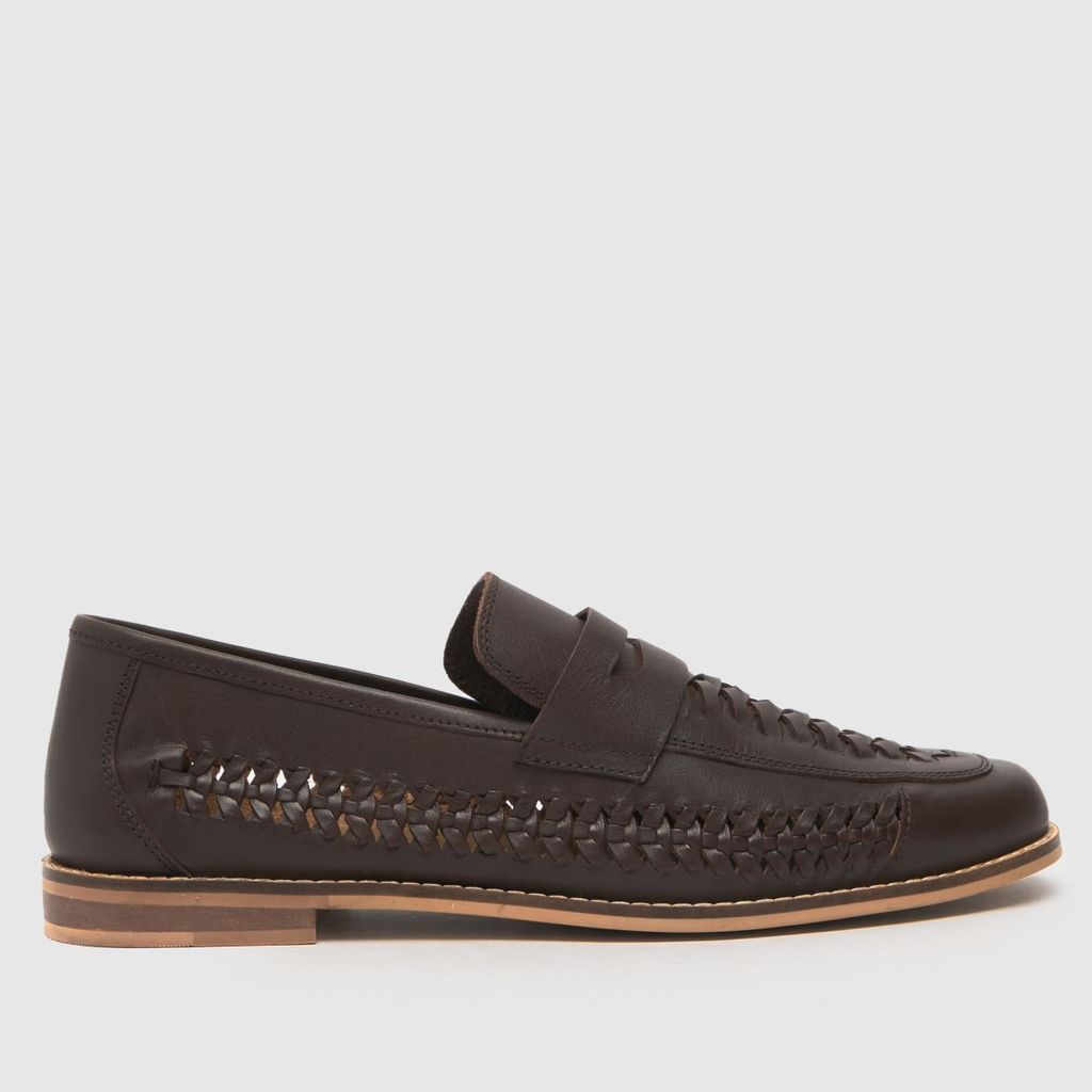 rohan woven loafer shoes in brown