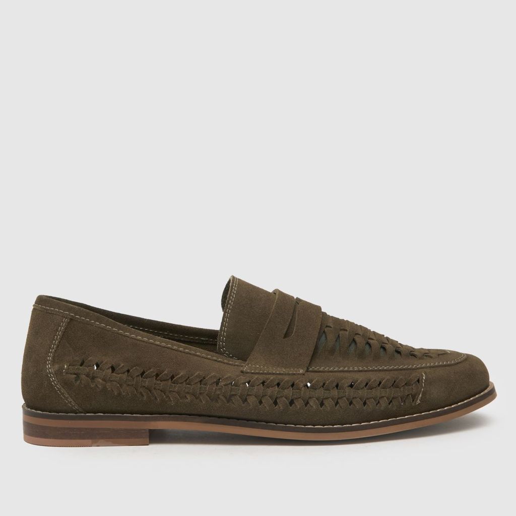 rohan woven loafer shoes in khaki