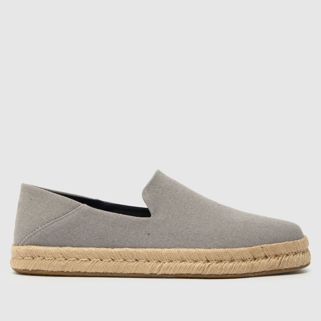 santiago rope loafer shoes in grey
