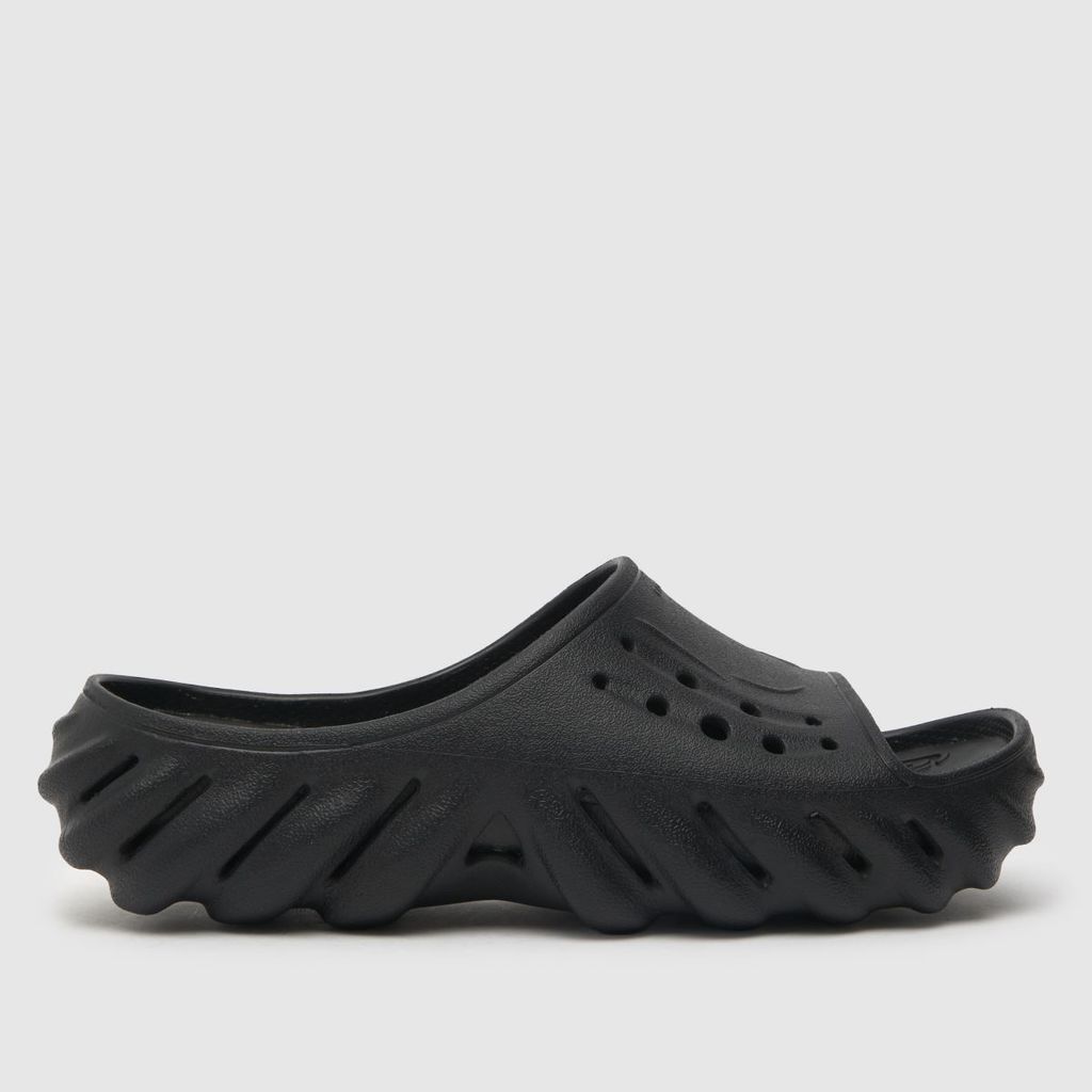 echo slide sandals in black