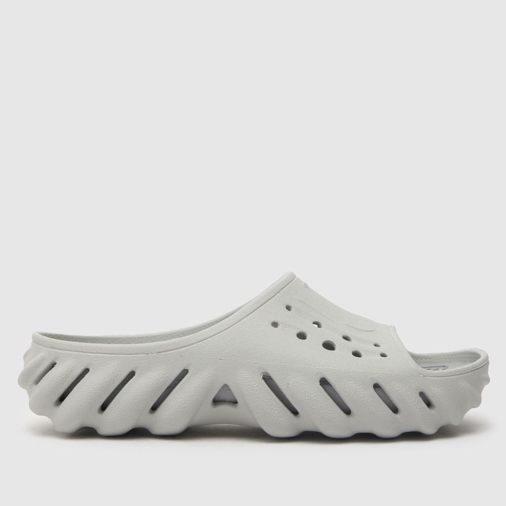 echo slide sandals in light grey