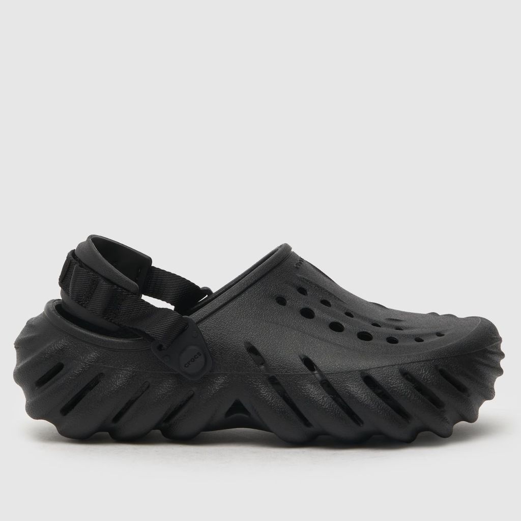 echo clog sandals in black