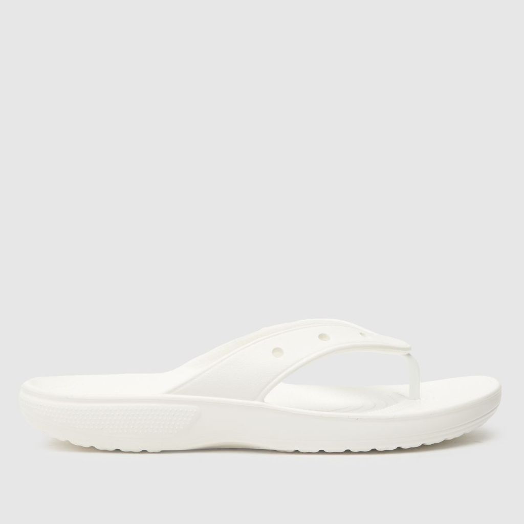 classic flip sandals in white