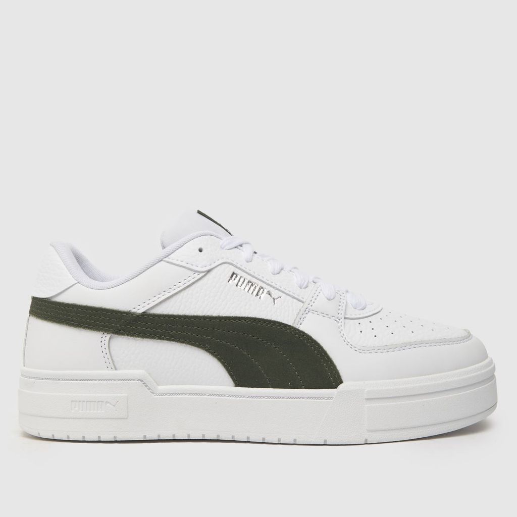 ca pro suede trainers in white & green