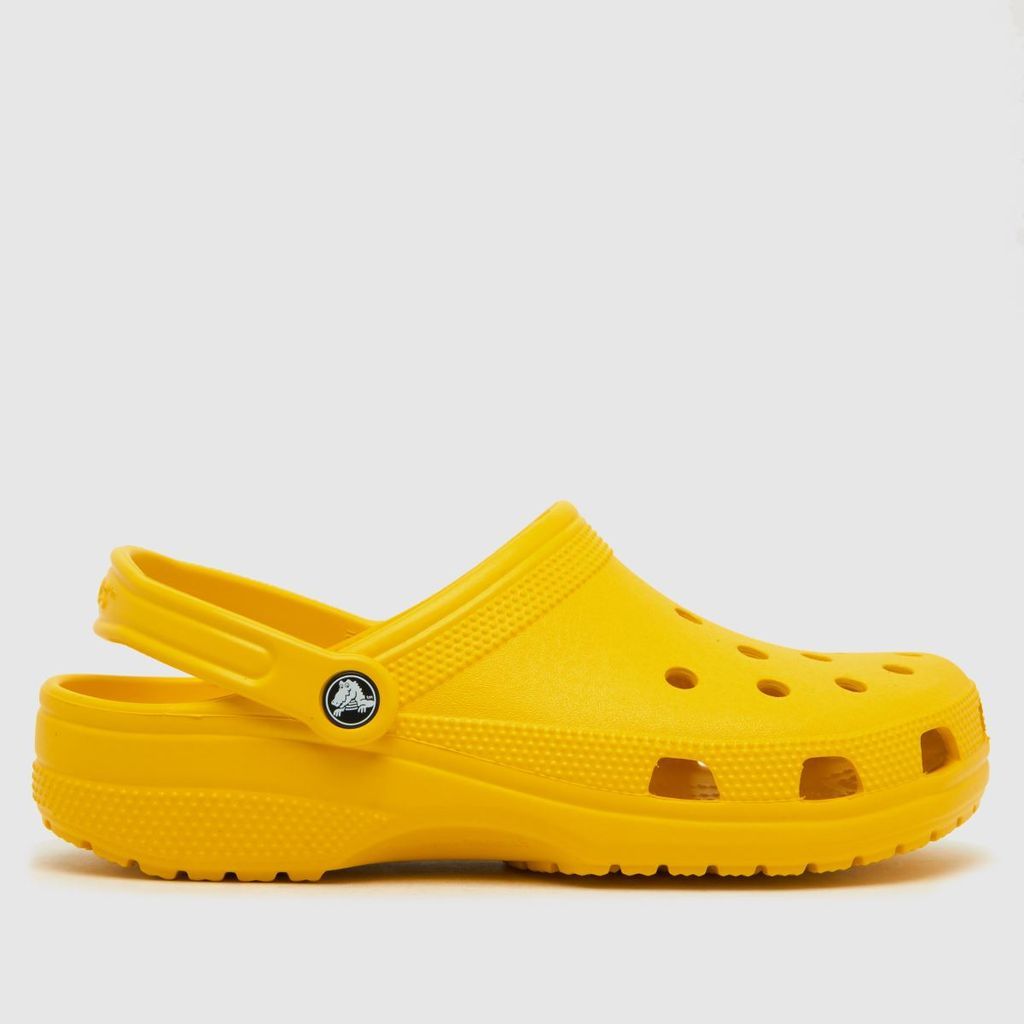 classic clog sandals in yellow