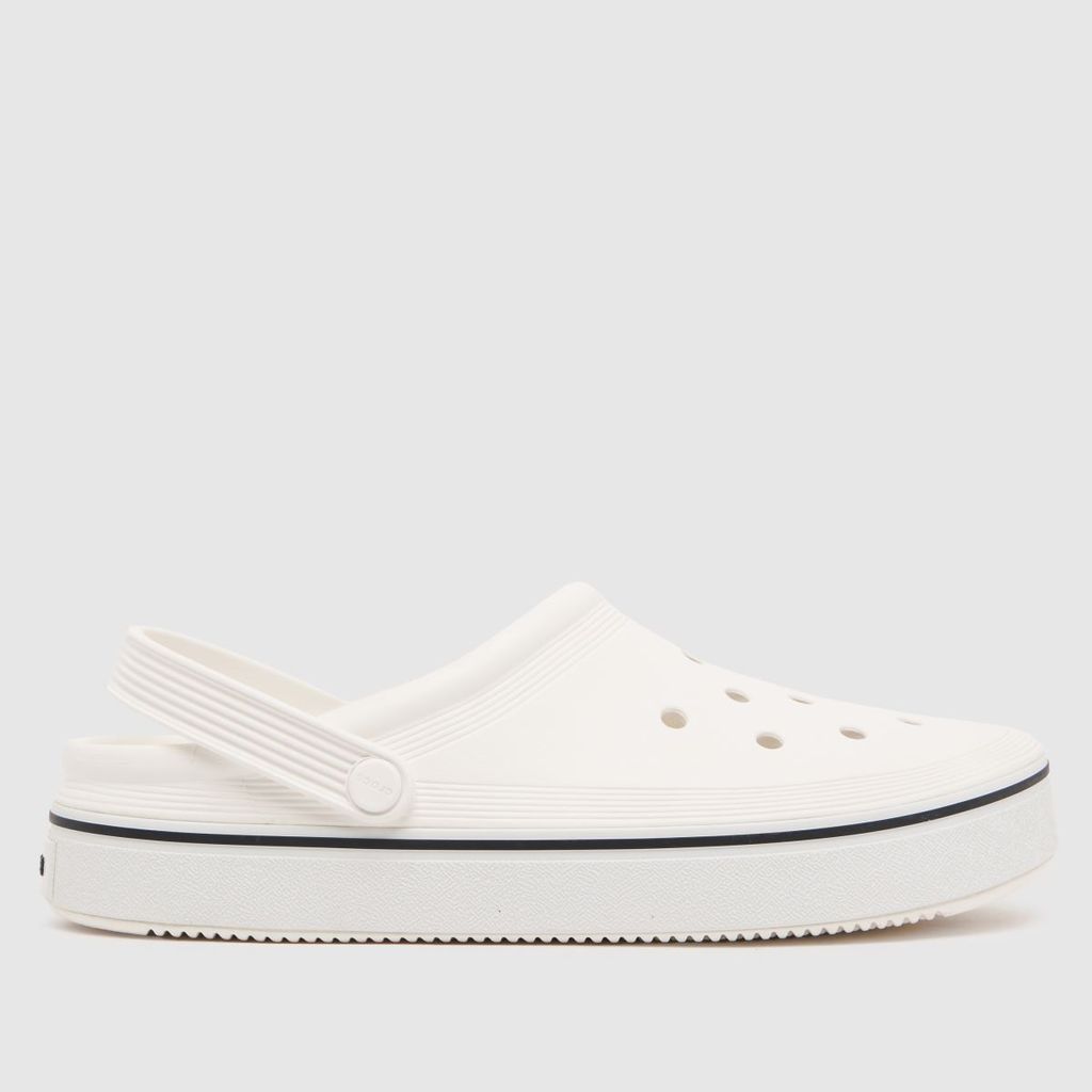 crocband clean clog sandals in white