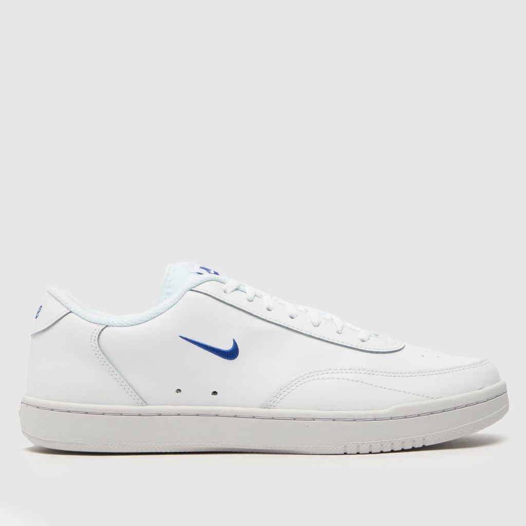 court vintage trainers in white & blue