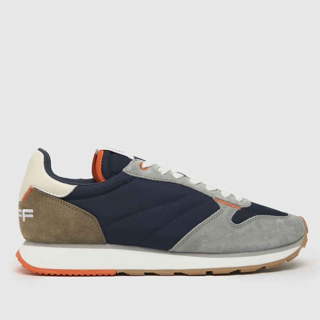 track & field delos trainers in grey & navy