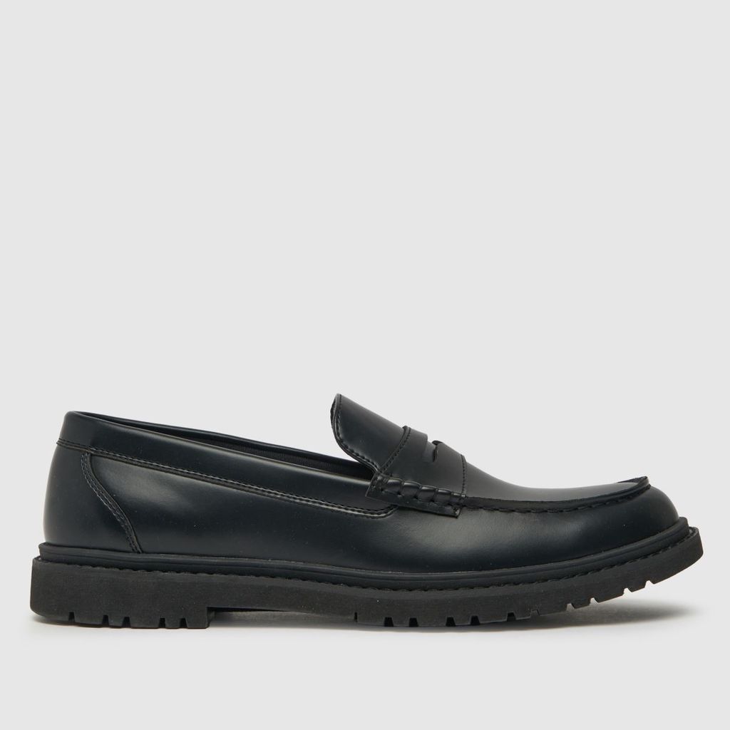 robert penny loafer shoes in black