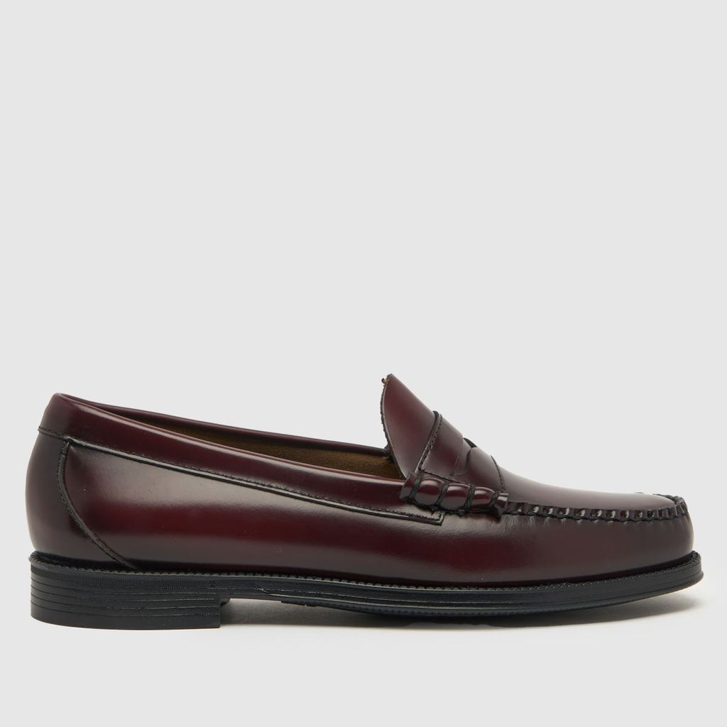 easy weejuns larson loafer shoes in burgundy