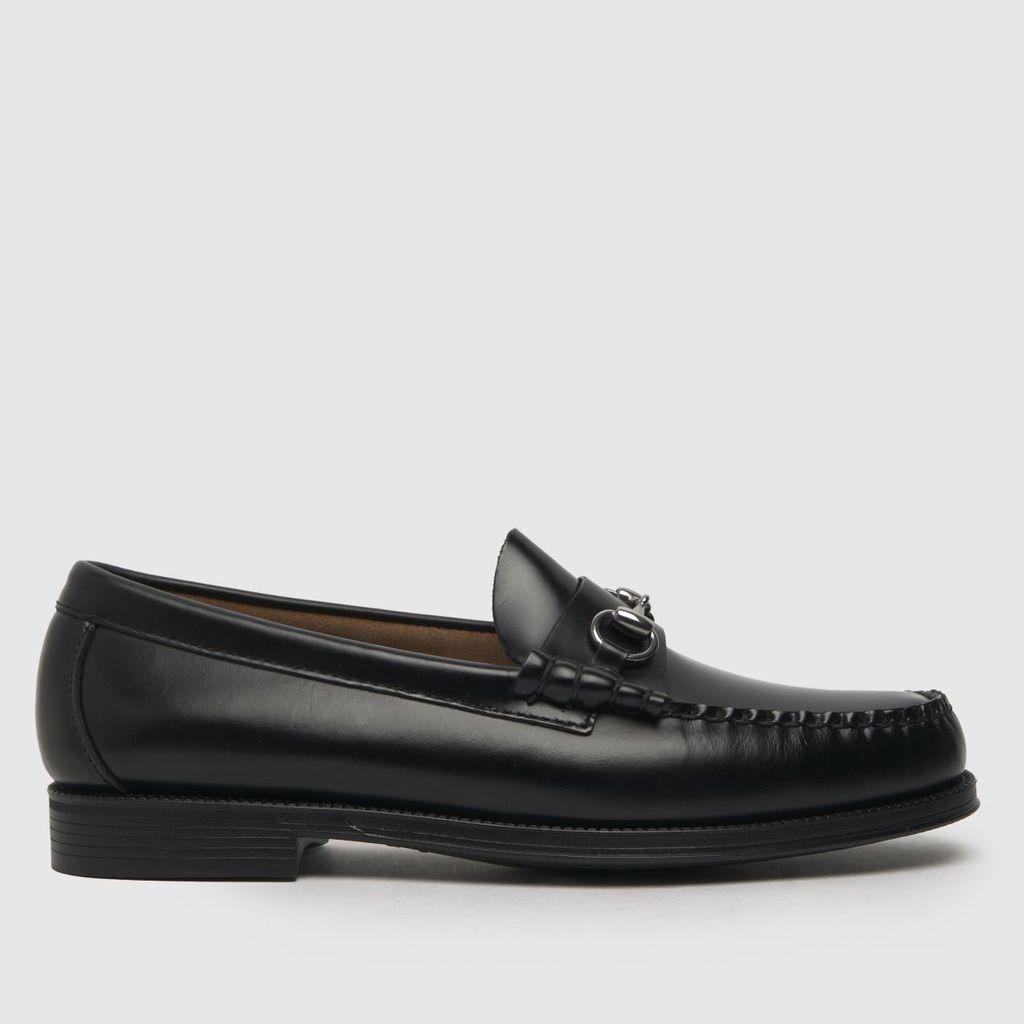 easy weejuns lincoln loafer shoes in black