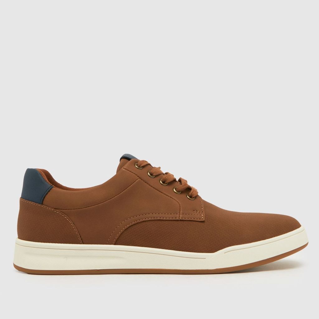 william lace up trainers in tan