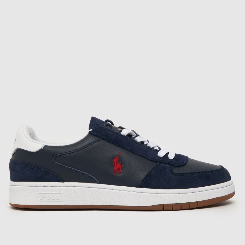 court trainers in navy & red