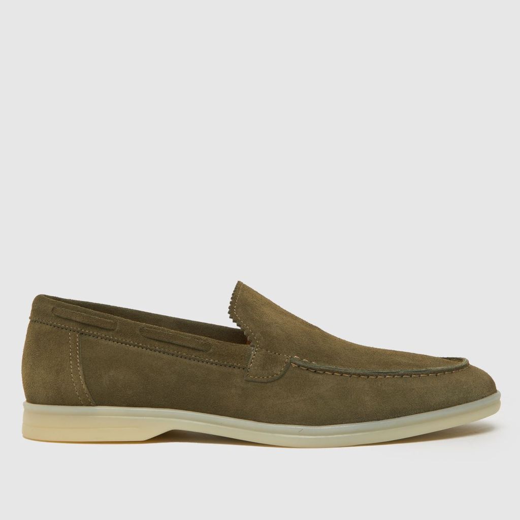philip suede loafer shoes in khaki