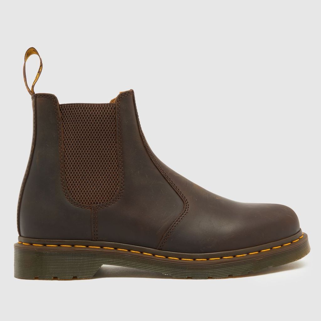 2976 yellow stitch boots in dark brown