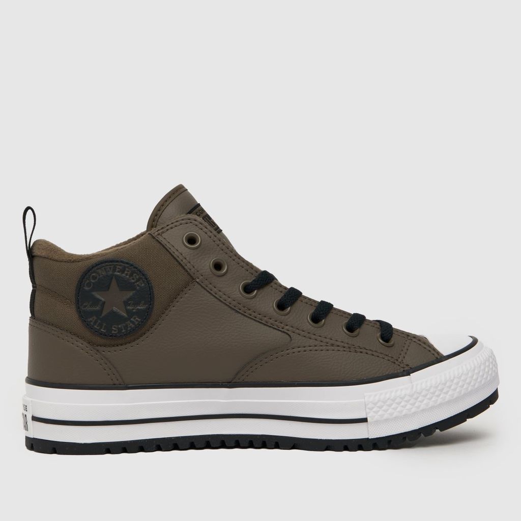 all star malden street trainers in brown & black