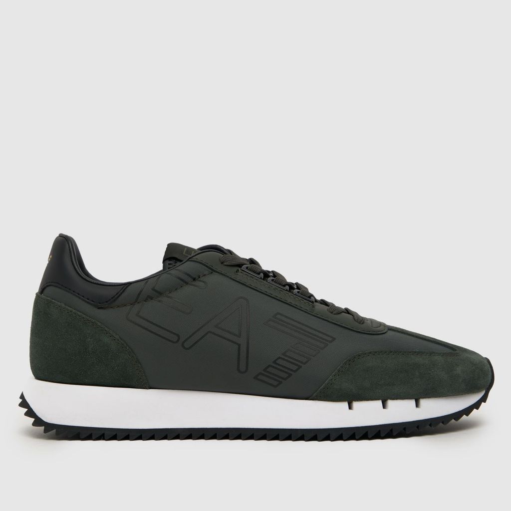 Emporio Armani vintage runner trainers in black & green