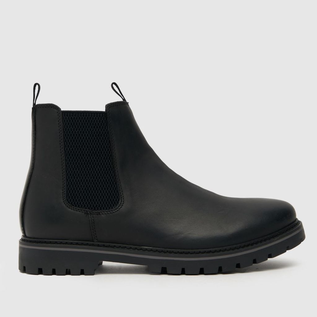 dawson leather chelsea boots in black