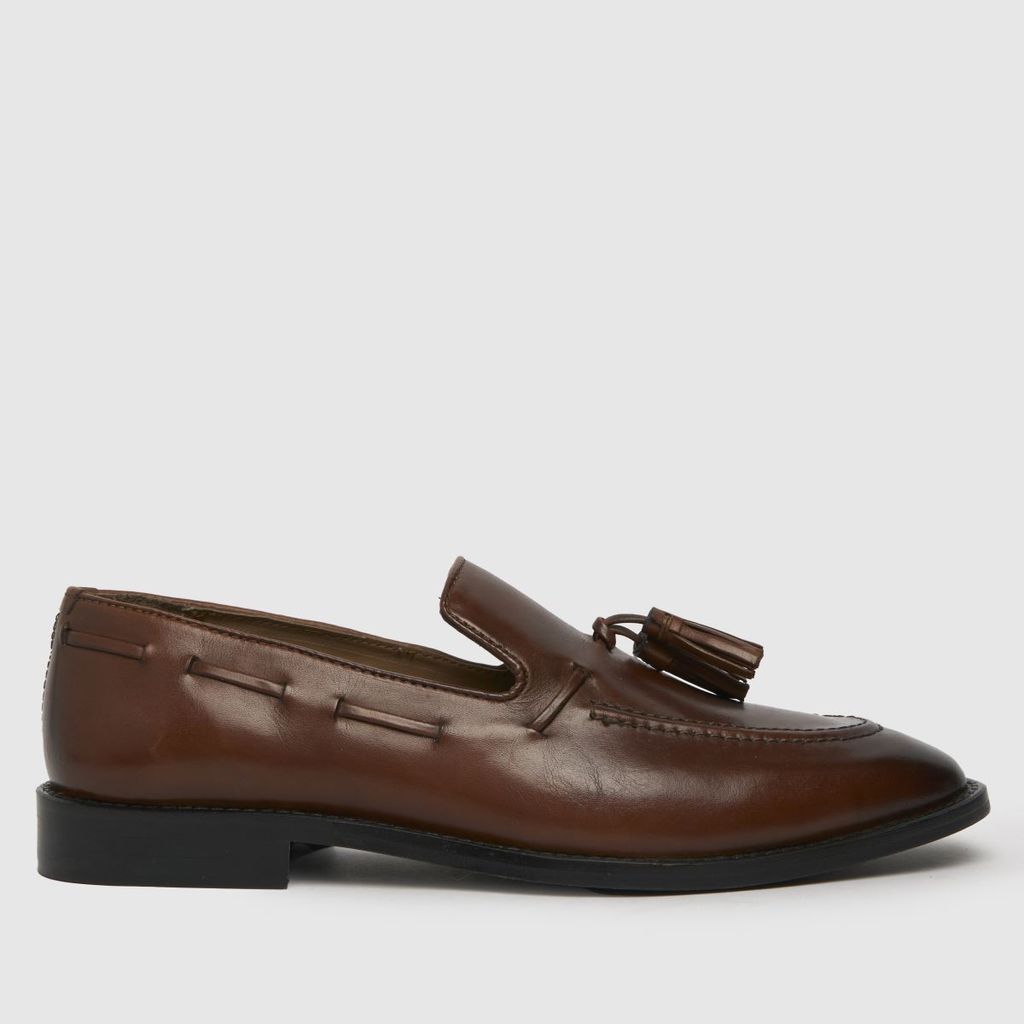 rory leather loafer shoes in brown