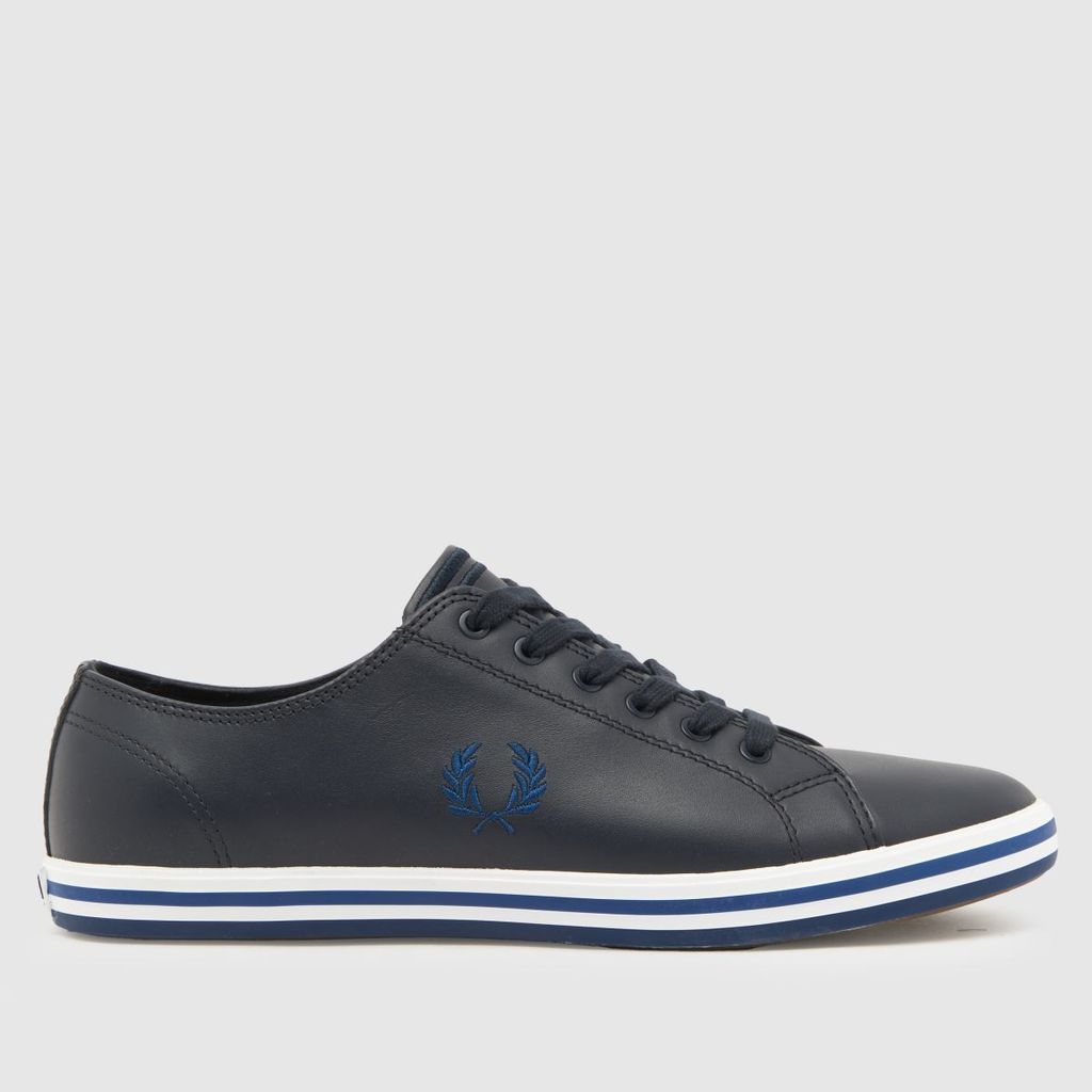 kingston leather trainers in navy