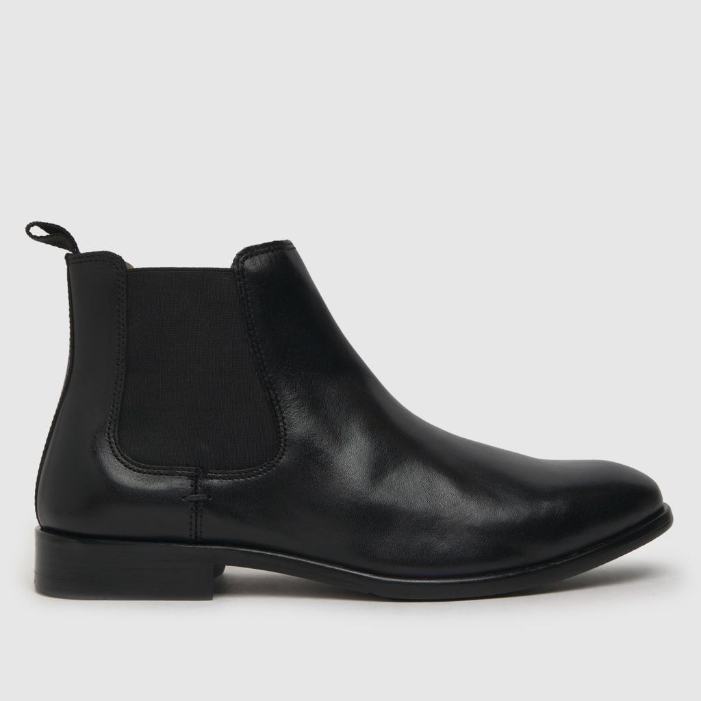 dominic leather chelsea boots in black