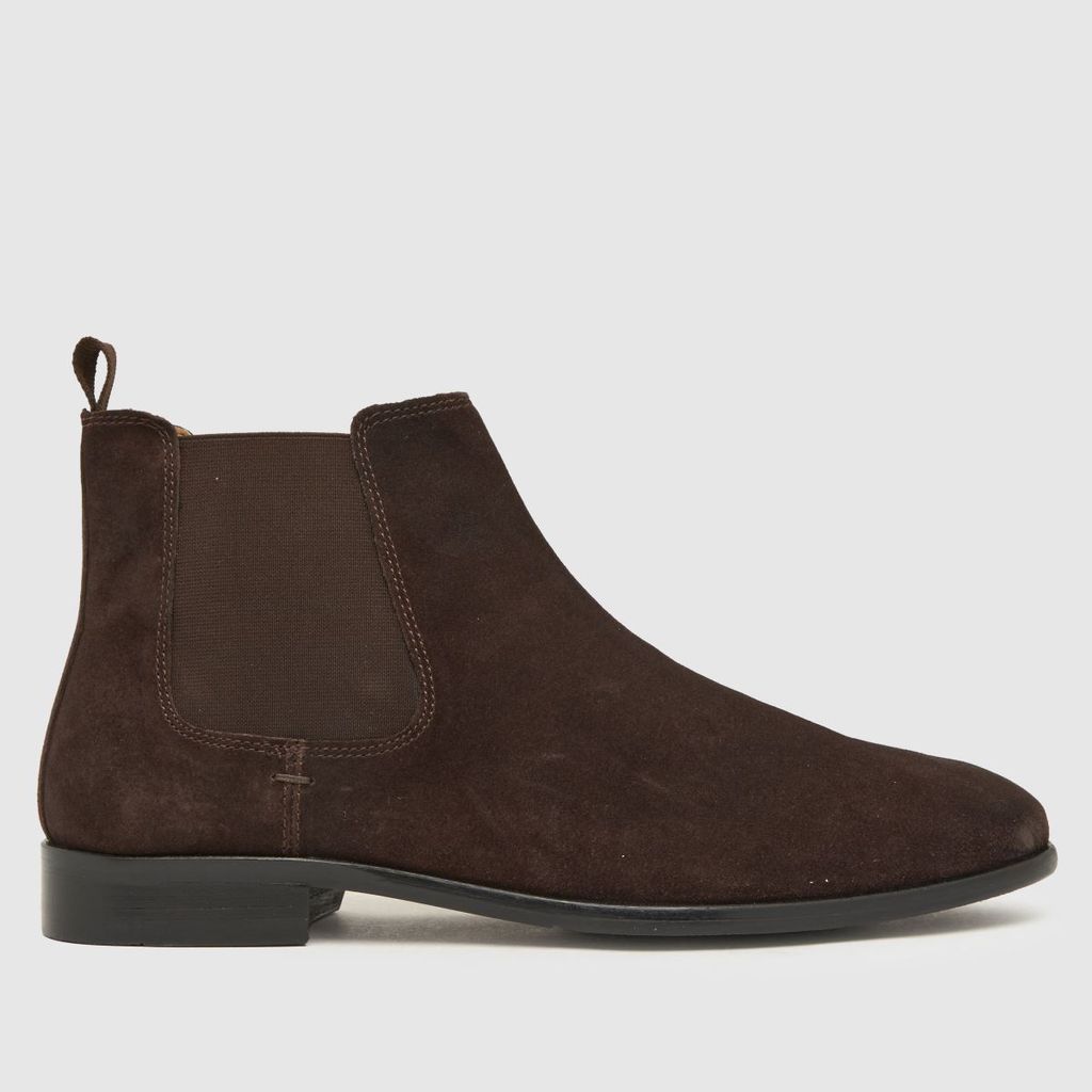 dominic suede chelsea boots in brown