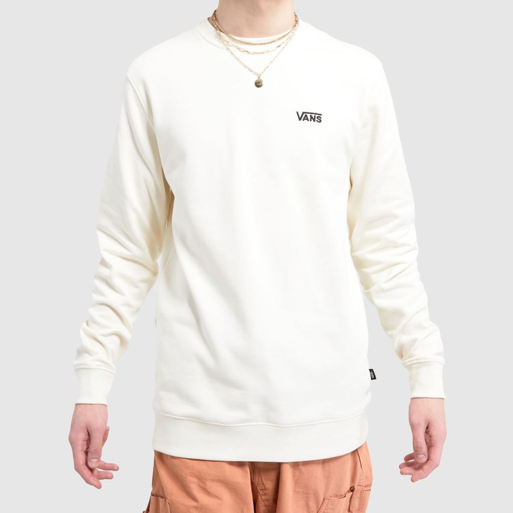 core basic crew sweatshirt in white