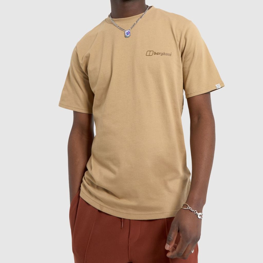 orangic logo t-shirt in beige