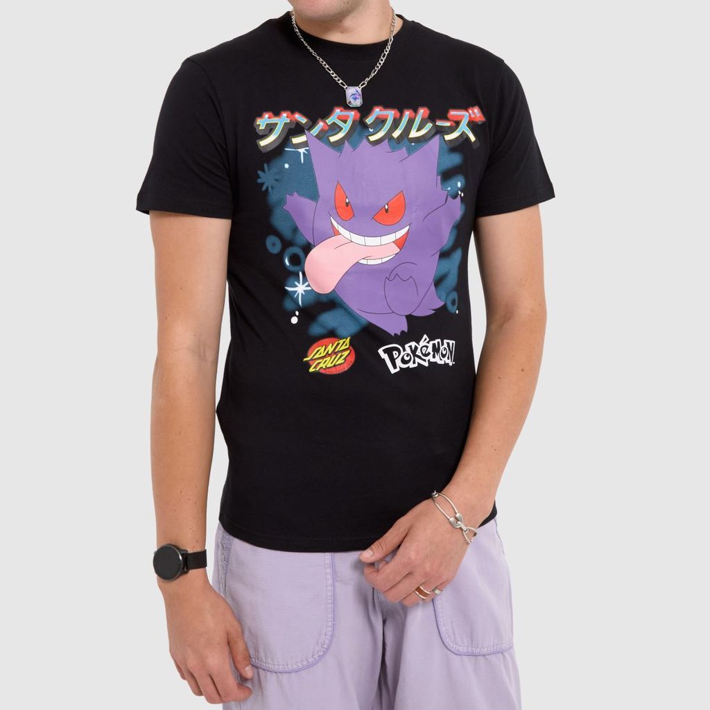 pokemon ghost type 3 t-shirt in black