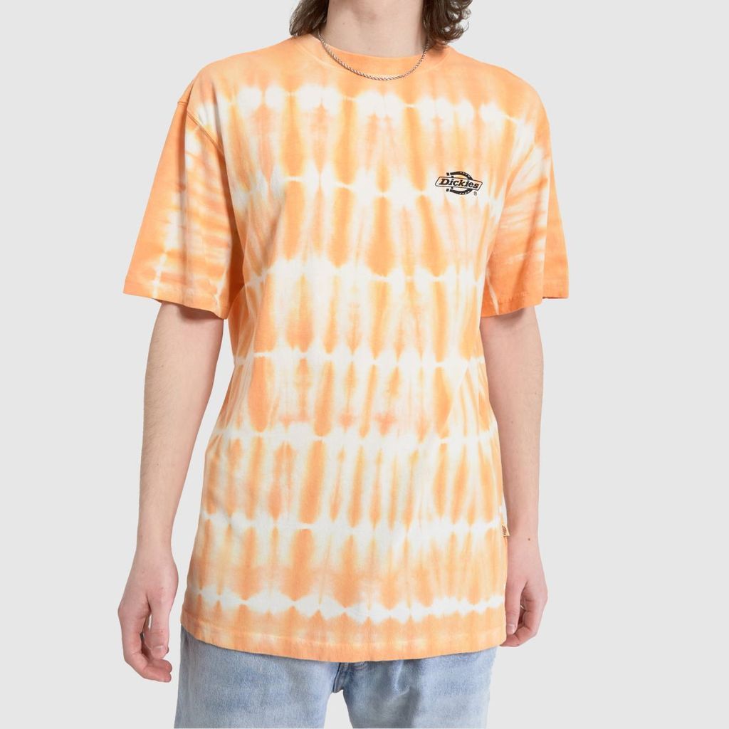 westfir t-shirt in white & orange