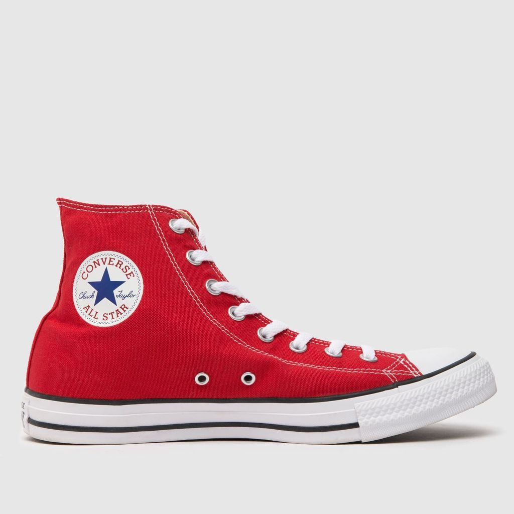 all star hi trainers in red
