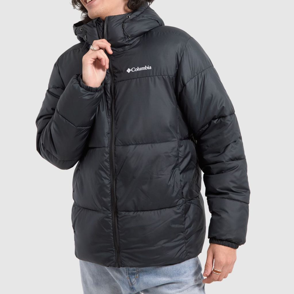puffect hooded jacket in black