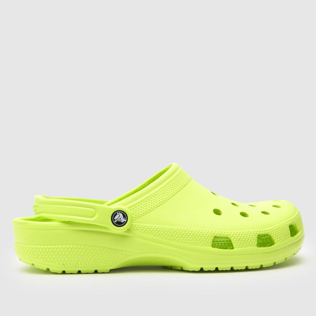 classic clog sandals in lime