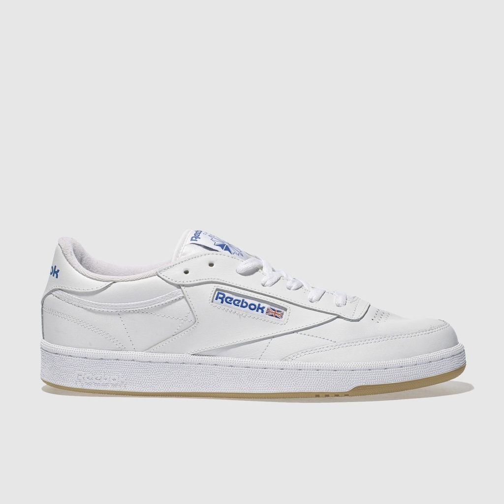 club c 85 trainers in white & navy