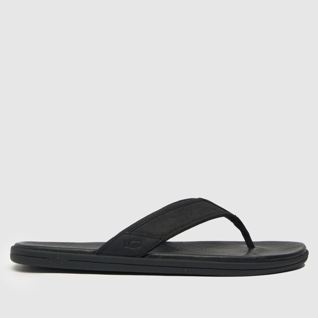 seaside flip sandals in black
