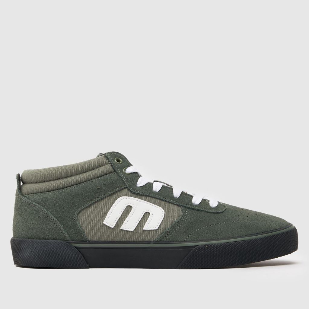 windrow vulc mid trainers in dark green