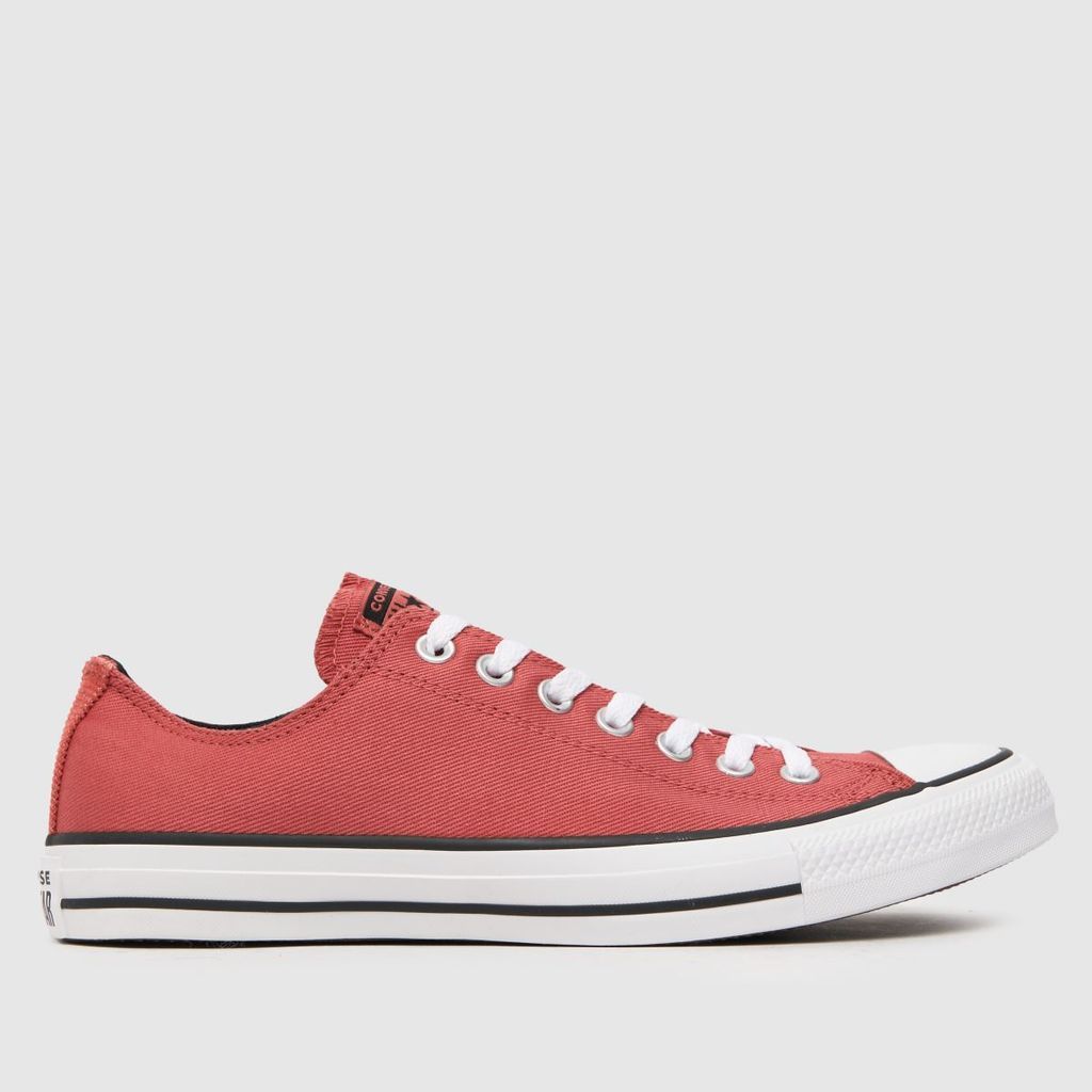 all star oxford workwear trainers in red
