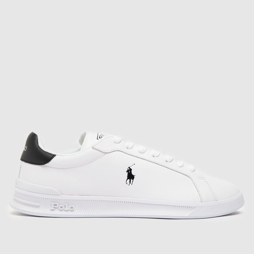 heritage court trainers in white & black