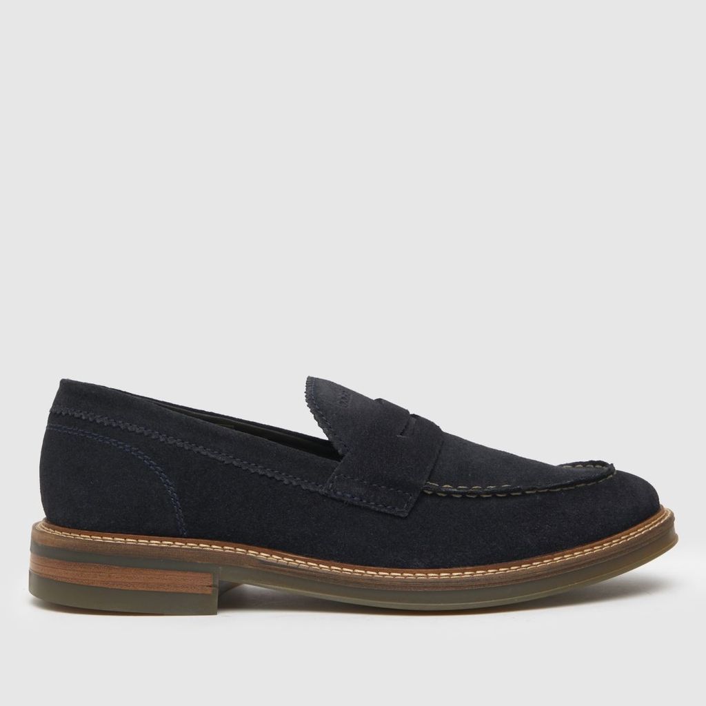 reunion suede loafer shoes in navy