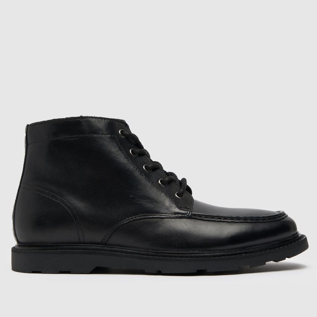 diego leather boots in black
