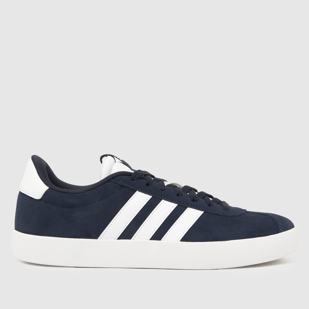 vl court3.0 trainers in white & navy